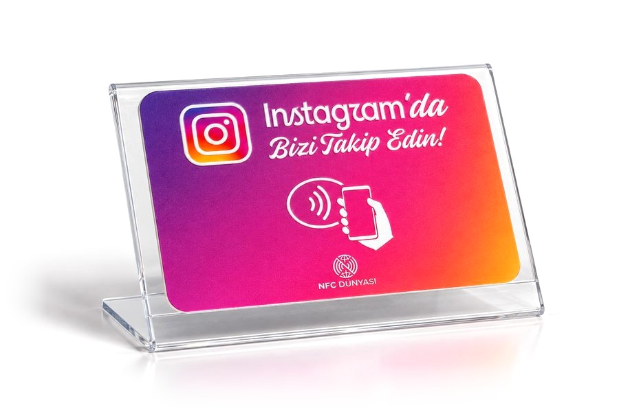 Instagram NFC masa standı